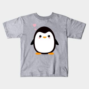 Kawaii Penguin T-Shirt Kids T-Shirt